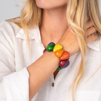 Armbånd. Angélica León, «Gota» Regnbue